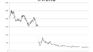 TATERUに業務停止命令　株価はさらに下落 6
